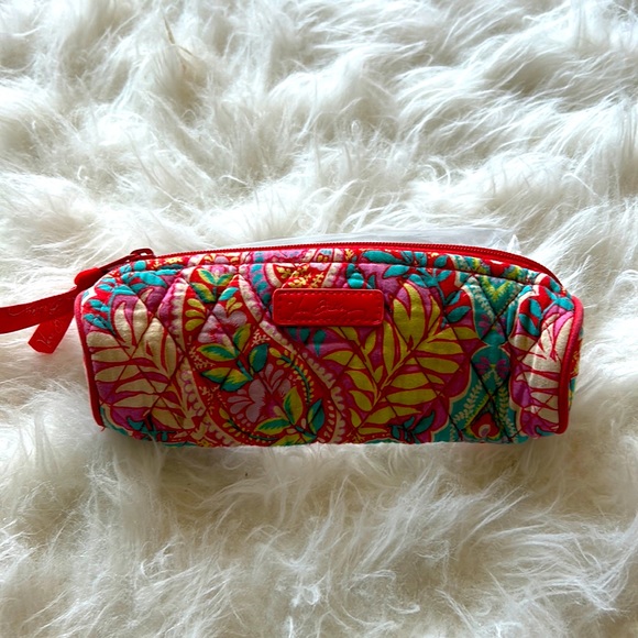 Vera Bradley Paisley in Paradise Makeup Brush & Pencil Zipper Bag - Picture 1 of 3